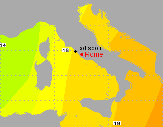 Tirreno Sea Surface Temperature